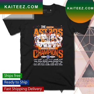 The Houston Astros World Series Champions 2022 signatures T-shirt