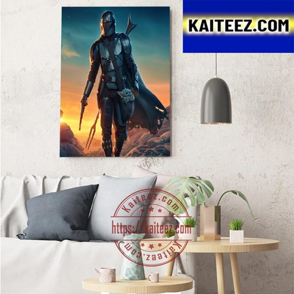 The Mandalorian Season 3 Art Decor Poster Canvas