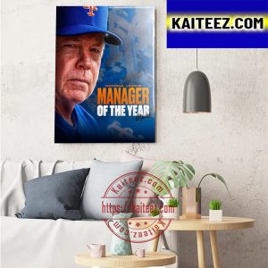 The New York Mets Buck Showalter Is 2022 NL Manager Of The Year Art Decor Poster Canvas
