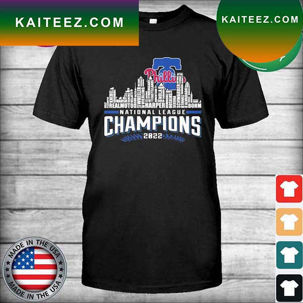 Philadelphia Phillies Skyline 2023 World Series Champions T Shirt