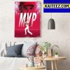 The St Louis Cardinals Paul Goldschmidt Winner 2022 National League MVP Art Decor Poster Canvas