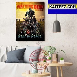 The Walking Dead Series Finale Rest In Peace Art Decor Poster Canvas