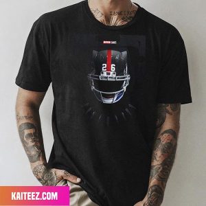 This Black Panther Helmet x New York Giants Saquon Barkley Wakanda Forever Fan Gifts T-Shirt