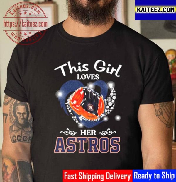 This Girl Loves Her Houston Astros Heart Vintage T-Shirt