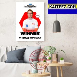 Thomas Ronhaar Round 7 Winner F1 Esports Series Pro Championship 2022 Art Decor Poster Canvas
