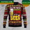 Time for a Beer Ugly Sweater