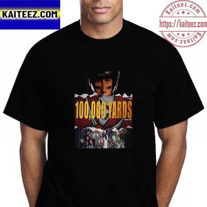 Tom Brady 100K Career Passing Yards Regular Season And Playoffs Vintage T-Shirt