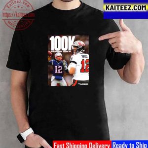 Tom Brady Is Only Player In NFL History 100K Passing Yards Vintage T-Shirt
