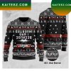 Top Gun Because I Was Inverted Snowflake Pattern Ugly Christmas Sweater