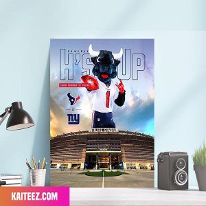 Toro Offical Mascot Of Houston Texans Is Coming Poster