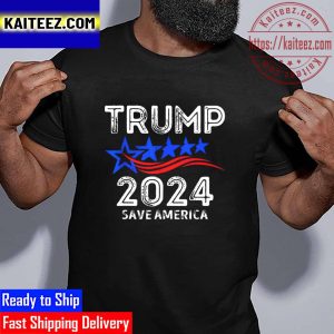Trump 2024 Save America USA American Patriotic Vintage T-Shirt