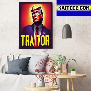 Trump Announcement Trumpty Dumpty Traitor Art Decor Poster Canvas