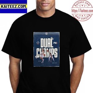 UConn Huskies Dual Champions Basketball Vintage T-Shirt
