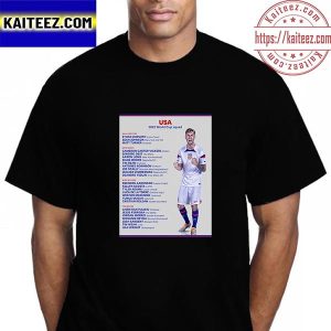 USA 2022 FIFA World Cup Squad Vintage T-Shirt
