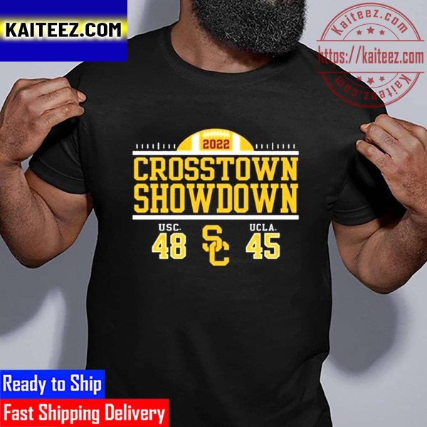 USC Trojans Cardinal 2022 Crosstown Showdown Vintage T-Shirt