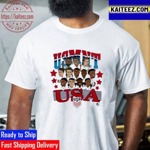 USMNT USA Team Caricatures Vintage T-Shirt