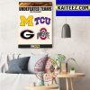 Undefeated Teams By FOX College Hoops Art Decor Poster Canvas