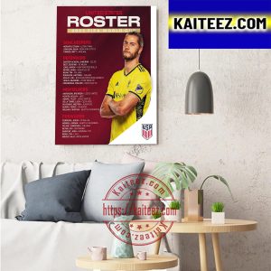 United States Roster 2022 FIFA World Cup Squad Art Decor Poster Canvas