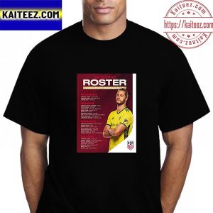 United States Squad For 2022 FIFA World Cup Vintage T-Shirt
