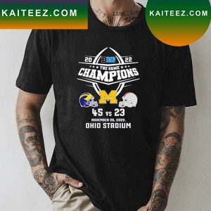 University Of Michigan Football 2022 Big Ten The Game Champions T-Shirt