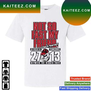 University of Georgia Football 2022 Dawgs Win Over Tennessee Score T-Shirt