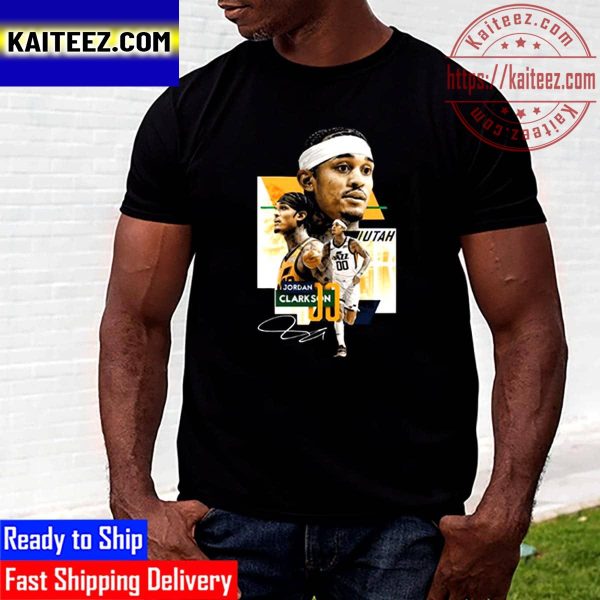 Utah Jazz Jordan Clarkson Signature Vintage T-Shirt