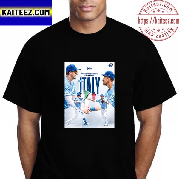 Vinnie pasquantino and nicky lopez for team italy in world baseball classic  2023 shirt, hoodie, longsleeve tee, sweater