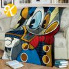 Vintage Disney Goofy In Many Scenes In Cartoon Throw Blanket