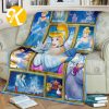 Vintage Disney Princess Aladdin & Jasmine In The Song Lyric Background Throw Blanket