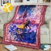 Vintage Disney Princess Beauty And The Beast Dacing In The Castle Throw Blanket