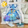 Vintage Disney Princess Snow White and 7 Dwarfs Poster Cute Throw Blanket