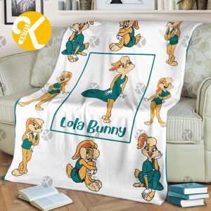 Vintage Lola Bunny Emotions Throw Blanket