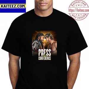 WWE Crown Jewel Press Conference Roman Reigns Vs Logan Paul Vintage T-Shirt