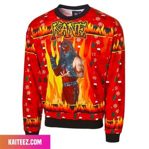 WWE Kane Wrestling Light Up Christmas Ugly Sweater
