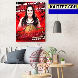 WWE Nikki Cross And New 24 7 Champion Art Decor Poster Canvas
