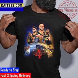 Warriors 4 Rings Mix Stranger Things Champions 2022 Golden State Warriors Vintage T-Shirt