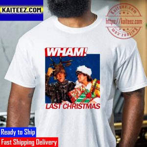 Wham English Music Duo Last Christmas Lyrics Vintage T-Shirt