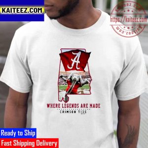 Where Legends Are Made Alabama Crimson Tide Football Vintage T-Shirt
