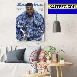 Winston Duke In Black Panther Wakanda Forever On Cover Esquire Art Decor Poster Canvas