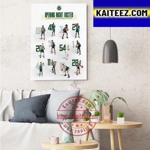 Wisconsin Herd Opening Night Roster 2022 2023 Art Decor Poster Canvas