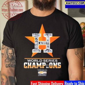 World Series Champions 2022 Houston Astros Team Vintage T-Shirt