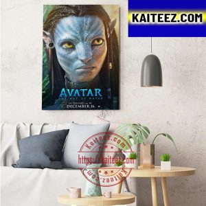 Zoe Saldana As Neytiri In Avatar The Way Of Water Art Decor Poster Canvas