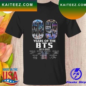 09 year of the BTS 2013 2022 signatures T-shirt