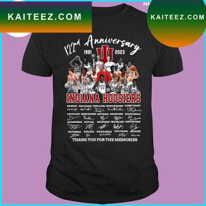 122 Anniversary 1901-2023 Indiana Hoosiers logo Thank You For The Memories T-Shirt