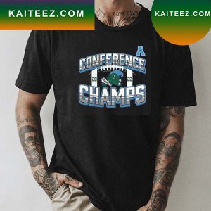 2022 AAC Tulane Green Wave Football Conference Champions Icon Bold T-Shirt