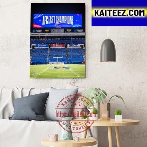 2022 AFC East Champions Are Buffalo Bills NFL Art Decor Poster Canvas