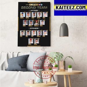 2022 All MLB Second Team Hitters And Pitchers Art Decor Poster Canvas