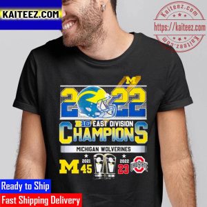 2022 Big Ten East Division Champions Michigan Wolverines 45 23 Ohio Vintage T-Shirt