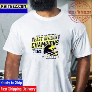 2022 Big Ten Football East Division Champions Back To Back Michigan Vintage T-Shirt