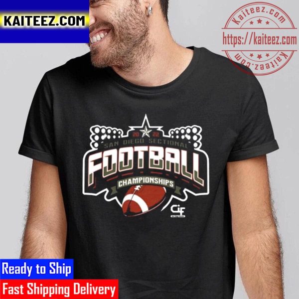 2022 CIF SDS Championship Football Military Green Vintage T-Shirt